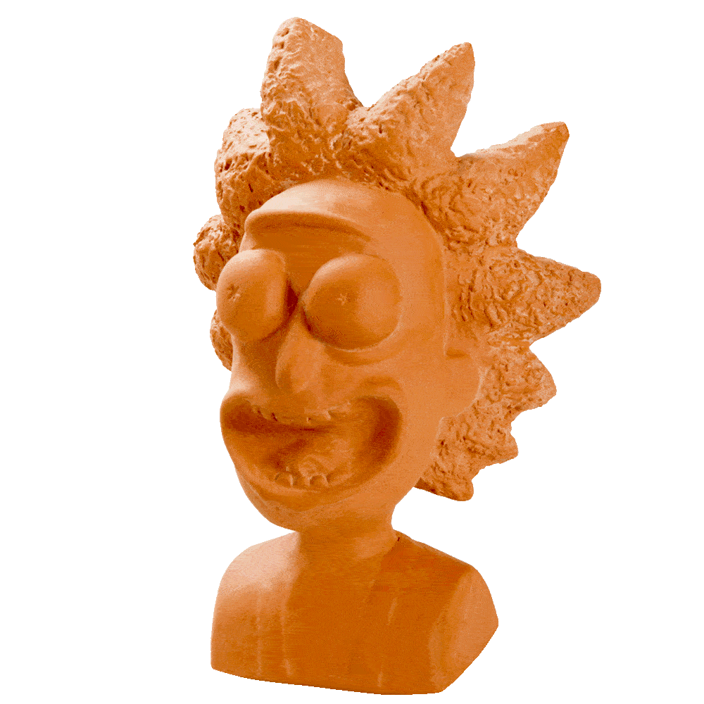 Alternative view of Rick and Morty Chia Pet Rick